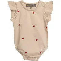 Hanevild Body k/e - Maggie - Summer Sand - - 1 år (80) - Kortermet body