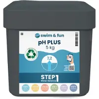 Swim & Fun pH-Plus 5 kg / pH-booster for basseng / pH-Plus granulat for bassengvann