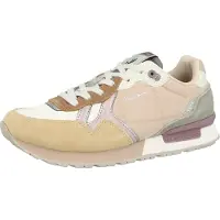Pepe Jeans for woman. PLS400021 Brit Back beige slippers (37), Flat, Laces, Casual