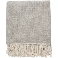Södahl Pledd - 130x185 cm - Stillness - Beige sildebensveving