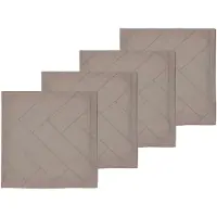 Södahl Stoffservietter 45x45 cm - 100% damaskvevd bomull - 4-pak - Tiles - Taupe