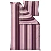 Södahl Sengetøy 140x220 cm - 100% bomull - Flow - Lilla stripet