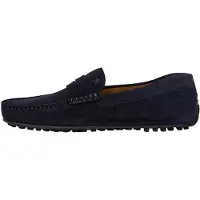 Hackett London for man. HMS200080 Driver Saddle Leather Moccasins navy (42), Flat, None, Casual, Party, Classic