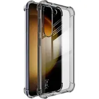 IMAK Antiriper Samsung Galaxy S23 5G TPU-deksel - Gjennomsiktig Svart