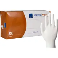 ABENA GmbH Undersøkelseshanske, Classic, XL, klar, vinyl, pudderfri - (100 stk.)