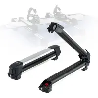 Vevor takstativ for ski og snowboard, plass til opptil 4 par ski eller 2 snowboard, 2 stk. universelt takstativ i aluminium med lås og gummipolstring, holder for fiskestang, passer til de fleste sliss