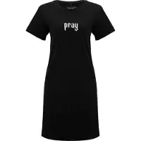 Miss Tee Praying Hands Kort Ermet Kort Kjole
