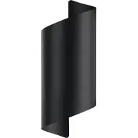 Eglo Montarello utendørs LED-vegglampe, svart, høyde 27 cm, metall