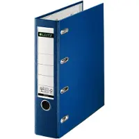 Leitz - Hevarmbuefil - bokryggbredde: 75 mm - for A5 (148 x 210 mm) - kapasitet: 1000 ark - landskap - blå
