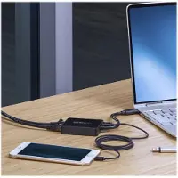 StarTech.com Startech USB 3.0 to Dual Port Gigabit Ethernet Adapter w/ USB Port - 10/100/100 - USB Gigabit LAN Network NIC Adapter (USB32000SPT) - Nettverksadapter - USB 3.0 - 1GbE - 1000Base-T - 2 porter - svart