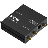 Teltonika RUT206 - Trådløs ruter - WWAN 2,4 GHz - 3G, 4G, 2G - DIN-skinnemonterbar, veggmonterbar, overflatemonterbar