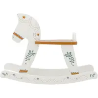 Bloomingville MINI Ruddy gyngehest, hest, hvit, MDF