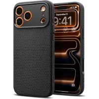 Spigen Liquid Air-etui for iPhone 17 Pro Max - matt svart