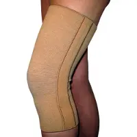 Seniorshop Elastisk knebind med spiralstivere - Ull