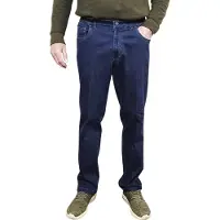Luigi Morini Jeans med elastikk og stretch – Mørkeblå