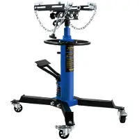 Vevor girjekk, 0,5 tonn/1100 lbs kapasitet hydraulisk teleskopisk girjekk, 2-trinns gulvjekkstativ med fotpedal, 360° svingbart hjul, garasje-/butikkheis, blå