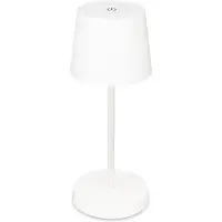Briloner Piha LED-bordlampe med oppladbart batteri, hvit