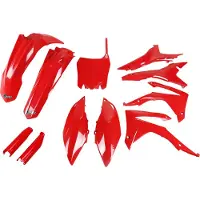 Ufo Honda Crf 250r/450r 2014-2017 With Airbox Cover Eu Hokit121f-070 Fork Protectors & Plastsett