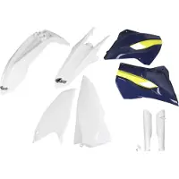 Ufo Husqvarna Te/tx/fe 2015-2016 Hukit615f-999w Fork Protectors &amp; Plastsett