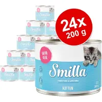 Smilla Økonomipakke Kitten 24 x 200 g - Blandet pakke