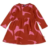 Danefæ Kjole - Bomull/Viskose - Danskskalldyr - Chili/Soft Kirse - - 8 år (128) - Kjole