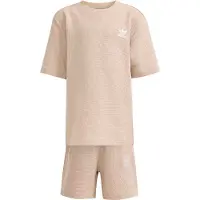 Adidas Shorts Sett - Stone Khaki - - 116 - Shorts