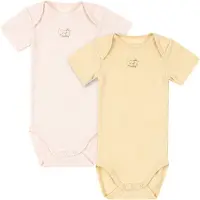 Fanga Fontana Bodyer k/e - Bello - 2-pack - Banana Crepe/kreolsk - - 1½ år (86) - Kortermet body