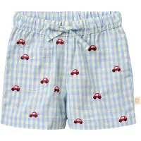 Flöss Shorts - Albert - Blue Gingham - - 4 år (104) - Shorts