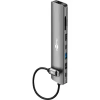 Goobay USB-hub med USB, USB-C, HDMI og RJ45 / USB-C-hub 8 porter
