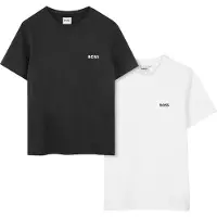 BOSS T-Skjorte - 2-pack - Svart/Hvit - - 8 år (128) - T-skjorte