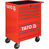 YATO YT-0913, Stål, Rød, 300 kg, 12,7 cm, 2 hjul, 2 hjul