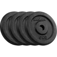 Rebel Viktsats i støpejern 4x5 kg, boring 31 mm, klassisk skive, ACTIVE
