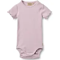 Wheat Body I/e - Rib - Maren - Lavender - - 1 år (80) - Kortermet body