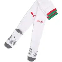 Puma Morocco 2026 Striped Football Socks Men, Clothing, White/Fast Red, 31-34