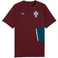 Puma Portugal PUMATECH Pocket Tee Men, Football, Ruby Shimmer/Ocean Tropic, S