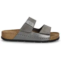 Rohde dameslipper – Metallic grå - Sko - Tøffel - Sandaler