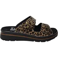 Fidelio dameslipper - Leopard - Sko - Tøffel - Sandaler
