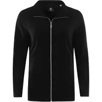 Hajo Cardigan i fleece til damer - Svart