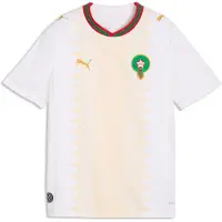 Puma Morocco 2026 Away Jersey Youth, Football, White/Victory Gold, 15-16Y