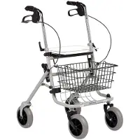 Seniorshop Swan rollator - GråUtendørs rollatorer