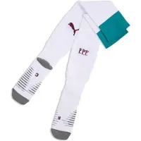 Puma Portugal 2026 Striped Football Socks Men, Clothing, White/Green Lagoon, 39-42