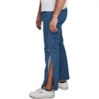 Dobsom Jeans med glidelås i siden – Blå