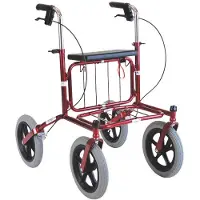 Seniorshop Carl Oscar rollator - med komforthjulUtendørs rollatorer