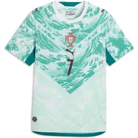 Puma Portugal 2026 Away Authentic Player Jersey Men, Football, White/Green Lagoon, S