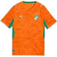 Puma Côte d'Ivoire 2026 Home Jersey Youth, Performance, Rickie Orange/Sport Green, 9-10Y