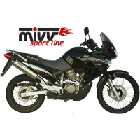 MIVV Oval Honda Xlv 650 Transalp 2005-07 H.031.lx1 Homologert Slip On Lyddemper
