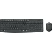 Logitech MK235 - Tastatur- og mussett - trådløs - 2.4 GHz - Pan Nordic