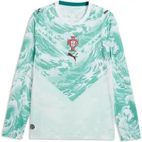 Puma Portugal 2026 Long Sleeve Away Jersey Men, Football, White/Green Lagoon, L