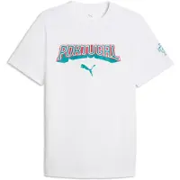 Puma Portugal ftblCulture Tee Men, Football, White/Green Lagoon, M