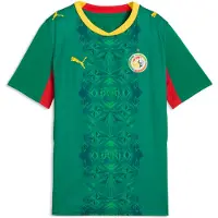 Puma Senegal 2026 Away Jersey Youth, Performance, Wild Green/Red, 5-6Y